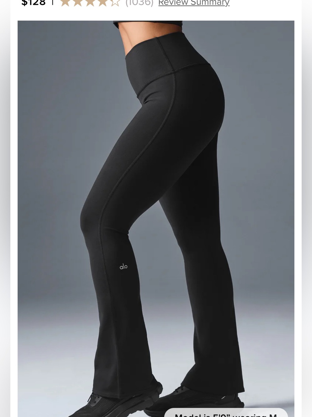 ALO Yoga Airbrush High Waist Boot Cut Leggings NWOT